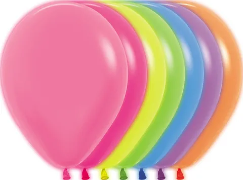 Balony Sempertex NEON 12'' 50 szt. Mix kolorów