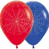Balony Sempertex Pajęczyna 12'' 50 szt Mix