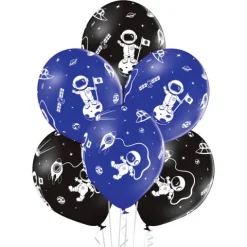 Balony Spaceman Astronauta Zestaw 6 szt.