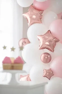 Balony złoty róż Chrome Shiny - Glossy balloons 5 cali 50 szt.