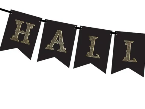 Baner girlanda "Halloween" czarny 20x175cm