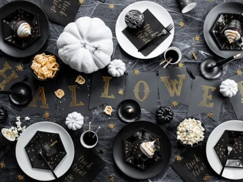 Baner girlanda "Halloween" czarny 20x175cm