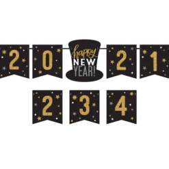 Baner girlanda Happy New Year 2022 SYLWESTER 198cm