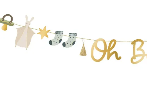 Baner girlanda OH BABY Baby Shower 2,5m