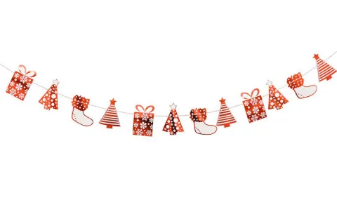 Baner Girlanda świąteczna Prezenty 230 cm