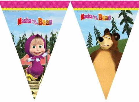Baner flagi Masha i Niedźwiedź