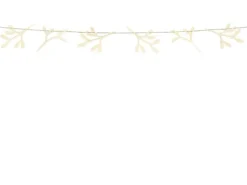 Baner Girlanda drewniana świąteczna JEMIOŁA ostrokrzew 127 cm