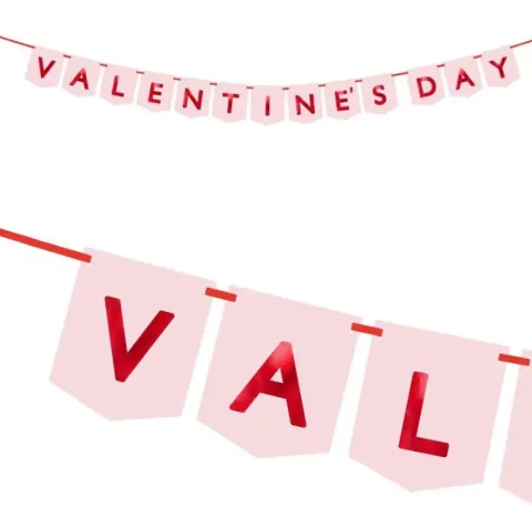 Baner Girlanda Valentines Day WALENTYNKI 150 cm