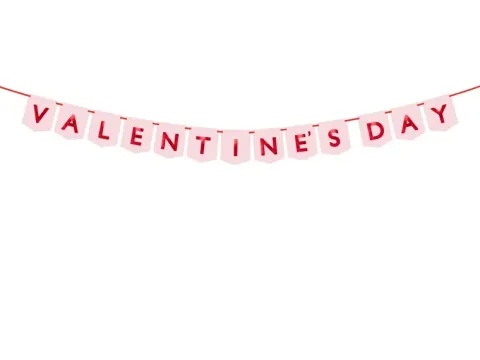 Baner Girlanda Valentines Day WALENTYNKI 150 cm