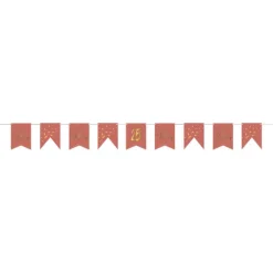 Baner urodzinowy girlanda Golden Dusk z naklejkami DIY 4m