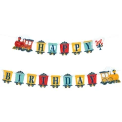 Baner urodzinowy Happy Birthday Ciuchcia 240 x 19,5 cm