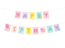 Baner urodzinowy Happy Birthday Koci Domek Gabi