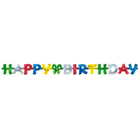 Baner urodzinowy "Happy Birthday" 1,4 m