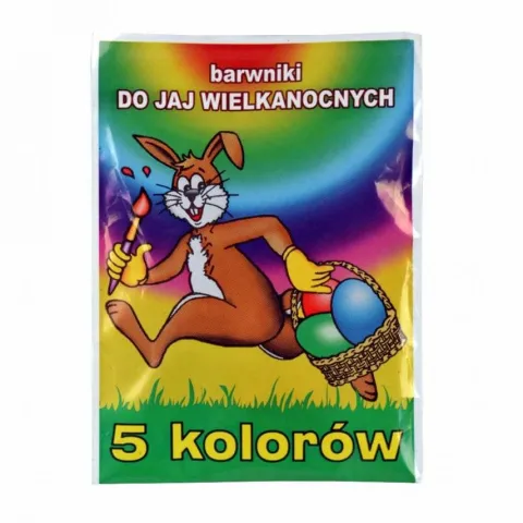 Barwniki do jajek wielkanocnych 5 kolorów