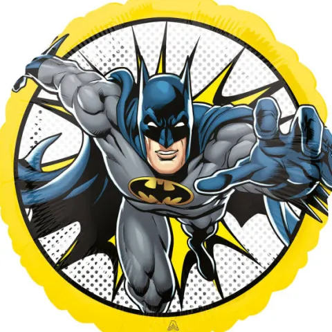 BATMAN balon foliowy okrągły 43 cm