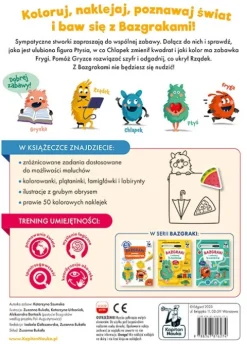Bazgraki poznają kolory i kształty 2-3 lata, ćwiczenia