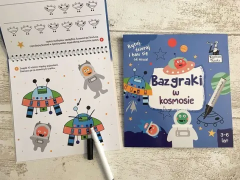 BAZGRAKI W KOSMOSIE (3-6 LAT) KSIĄŻKA + MAZAK KAPITAN NAUKA