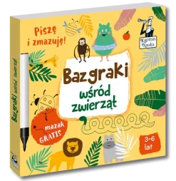 BAZGRAKI WŚRÓD ZWIERZĄT (3-6 LAT) KSIĄŻKA + MAZAK KAPITAN NAUKA
