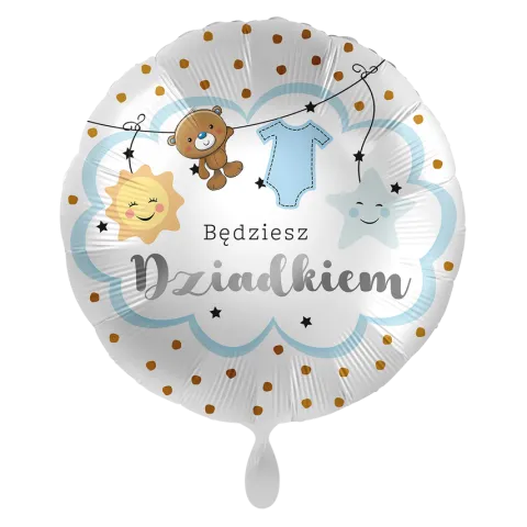Będziesz DZIADKIEM balon foliowy okrągły 18"