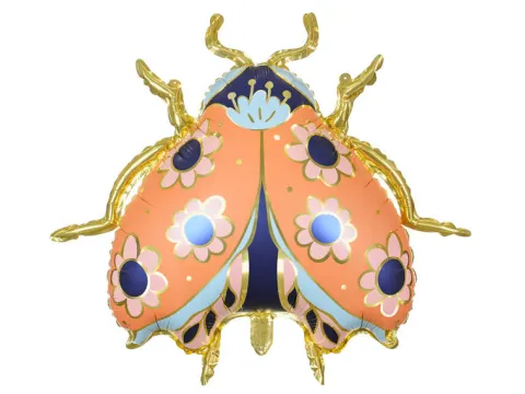 Biedronka złota balon foliowy 87x75 cm