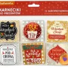 Bileciki do prezentów karneciki świąteczne Boże Narodzenie samoprzylepne 12 szt.