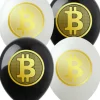 BITCOIN balon gumowy z nadrukiem 1 szt. mix