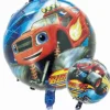 BLAZE auta balon foliowy okrągły 18 cali / 45 cm