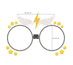 Blingi Naklejki brokatowe na twarz - Czarodziej Harry Potter