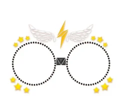 Blingi Naklejki brokatowe na twarz - Czarodziej Harry Potter