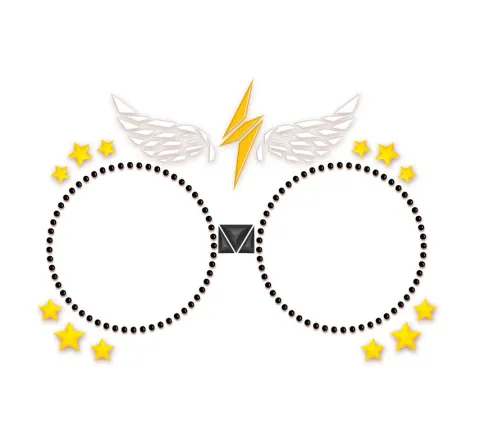 Blingi Naklejki brokatowe na twarz - Czarodziej Harry Potter
