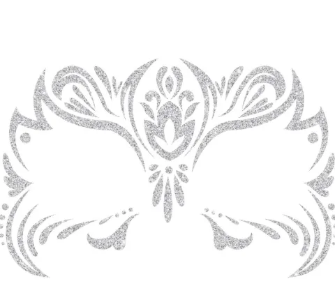 Blingi Naklejki brokatowe na twarz - Fantasy Frozen