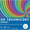 Blok techniczny kolorowy A4 10 kartek