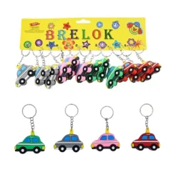 Brelok silikonowy autko samochód mix kolorów
