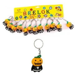 Brelok silikonowy Halloween Dynia 1 szt.