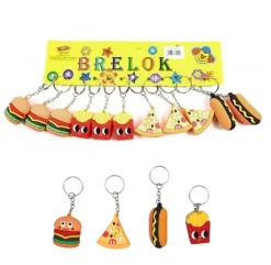 Brelok silikonowy Jedzenie mix wzorów