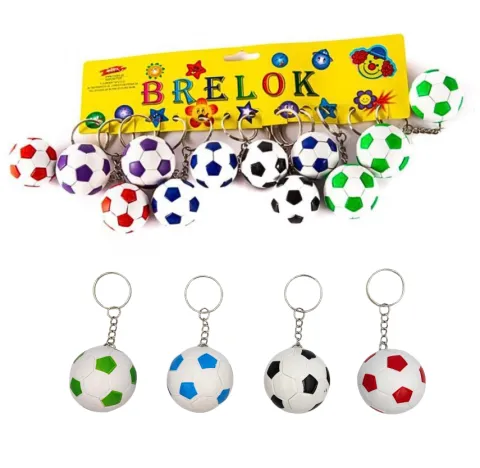 Brelok z tworzywa sztucznego piłka mix kolorów