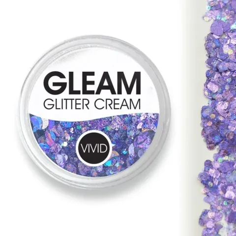 Brokat w żelu krem VIVID Glitter GLEAM Glitter Cream, kolor Purpose 10g