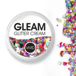 Brokat w żelu krem VIVID Glitter GLEAM Glitter Cream, kolor Festivity 10g