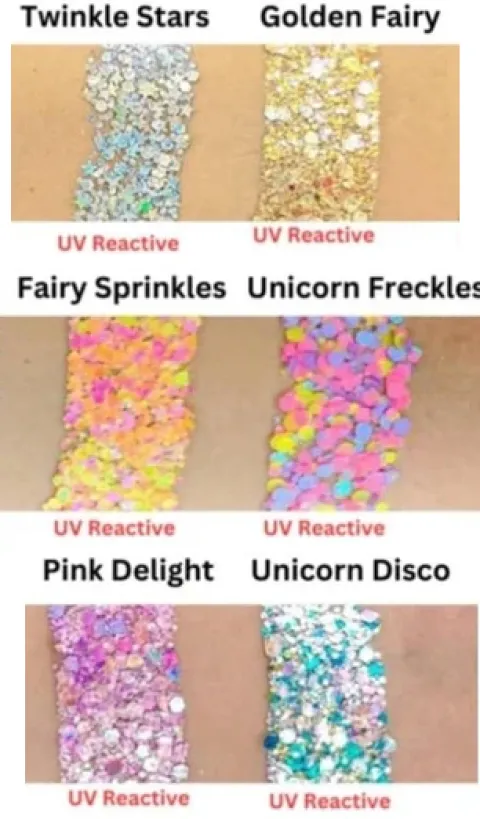 Brokat w kremie kosmetyczny do twarzy i ciała Fusion - Unicorn Disco UV 10ml