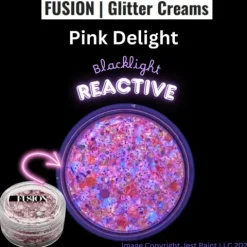 Brokat w kremie kosmetyczny do twarzy i ciała Fusion - Pink Delight UV 10ml