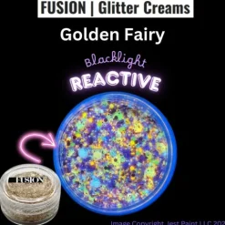 Brokat w kremie kosmetyczny do twarzy i ciała Fusion - Golden Fairy UV 10ml