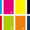 Brulion A5 96 kartkowy w kratke 065 One color