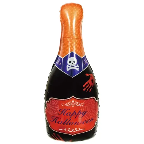 Butelka trucizna Happy Halloween balon foliowy 99 cm