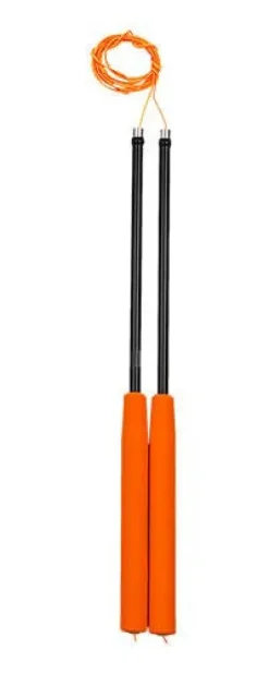 Carbon 35cm kije do diabolo kolor POMARAŃCZOWY Henry`s