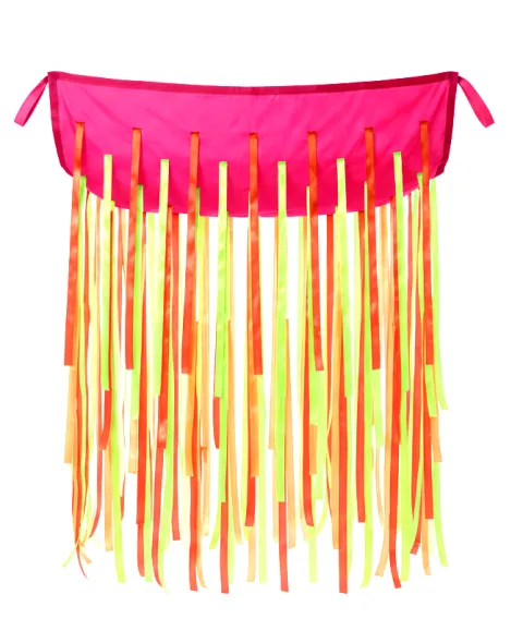 Chusta animacyjna 1,45 x 1,45 m ze wstążkami neonowymi UV