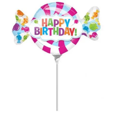 Cukierek HAPPY BIRTHDAY balon foliowy Anagram 14''