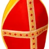 Czapka świętego Mikołaja biskupa Mitra czerwona
