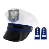 Czapka Policjanta z pagonami (dla dorosłych)