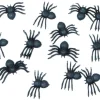 Dekoracja halloweenowa Pająki 2 cm 70 sztuk