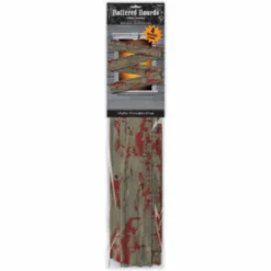 Dekoracja na halloween Barykada z desek PVC 69 x 14 cm 4 szt.